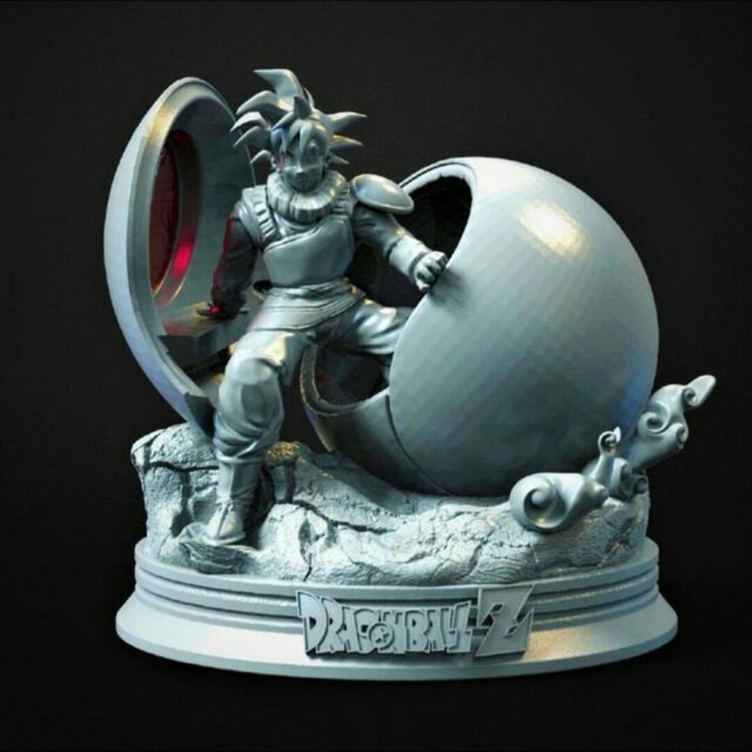 Goku in Space Capsule Kakarot Saiyan STL File 3D Model 3D Etsy