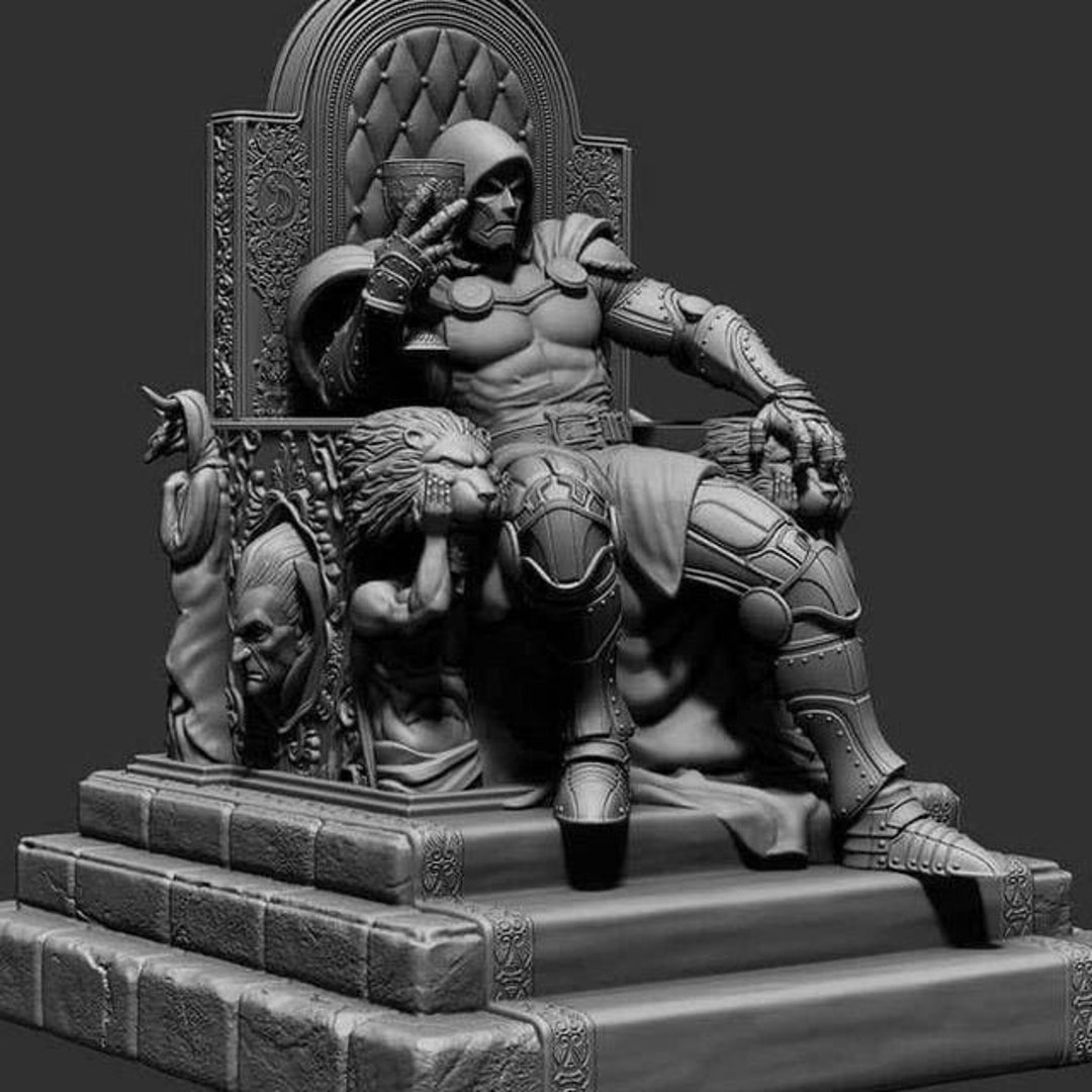 Doctor Fatalis Dr Doom STL File 3D Model 3D Printer Resin Etsy