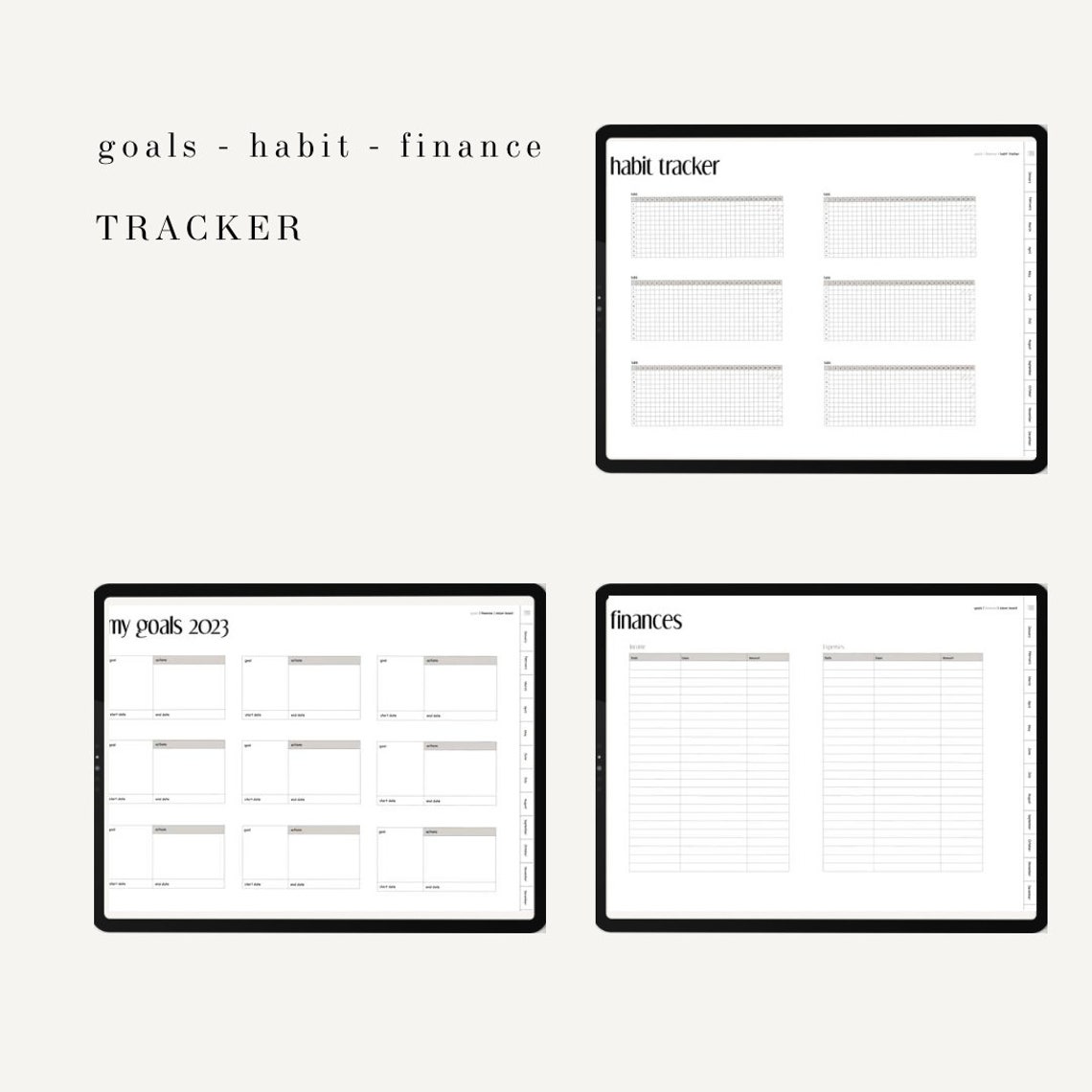 Digital Planner 2023 Goodnotes Planner iPad Planner Dated Etsy.de