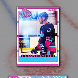 Kundenspezifische Vintage Hockeykarten Design 4