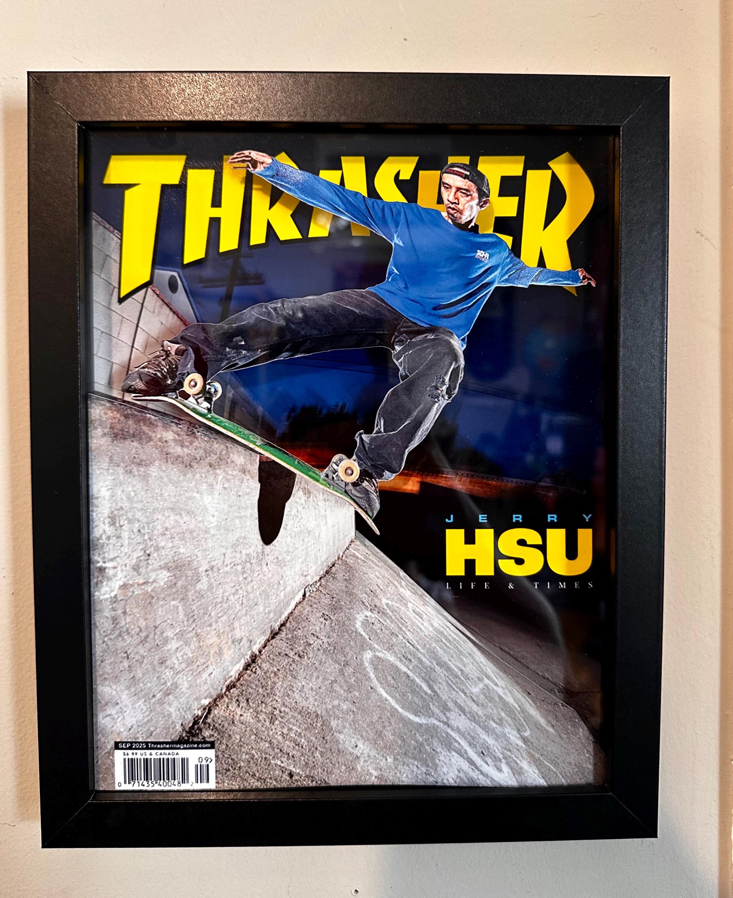 Skateboarding Wall Art - Thrasher Cover Pop Out - Jerry Hsu - Etsy