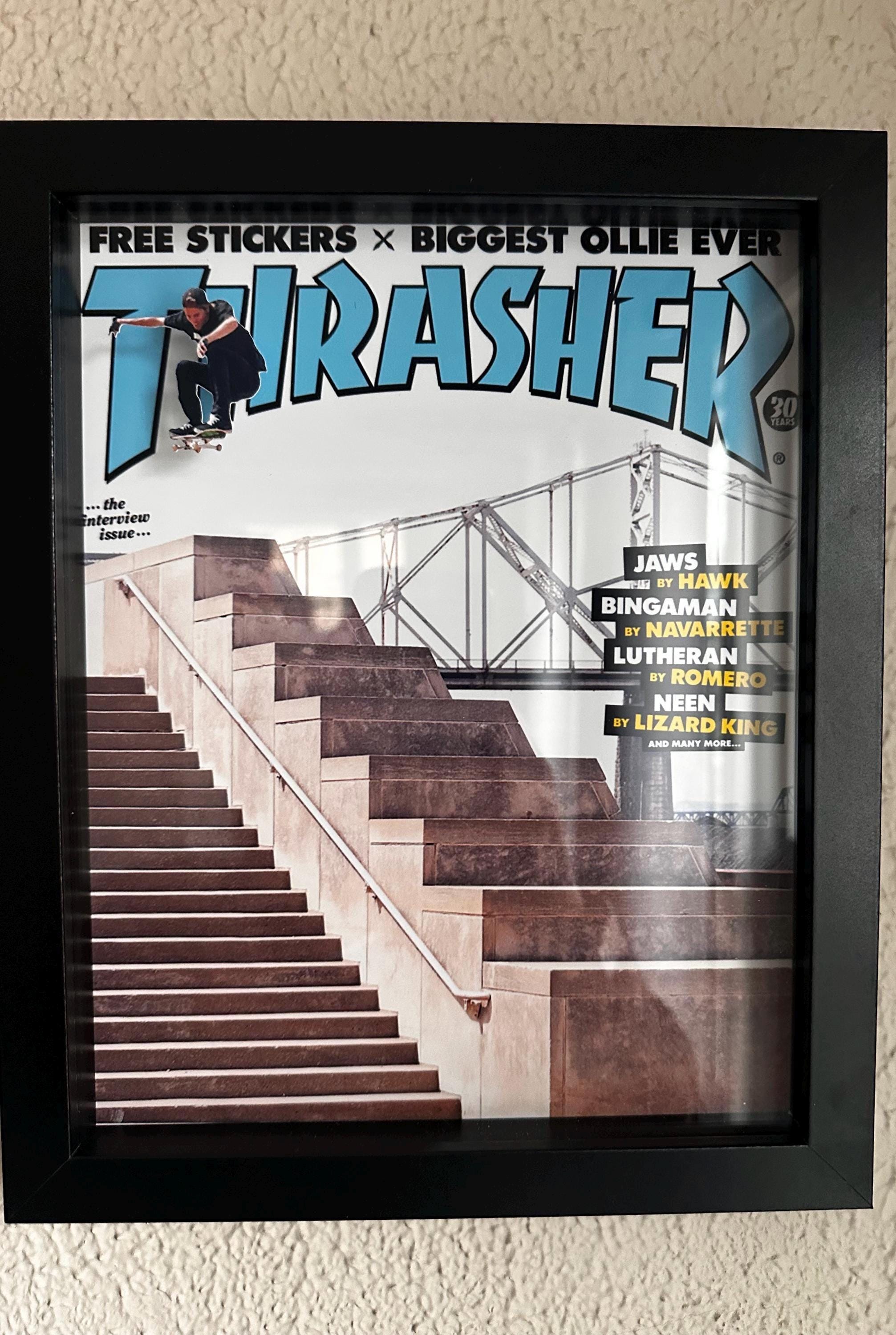 Skateboarding Wall Art - Thrasher Cover Pop Out - Aaron 