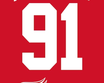 Pegatina de la pancarta de retiro de Sergei Fedorov de los Detroit Red Wings