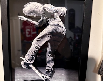 Decoración de pared con temática de skateboarding - Efecto 3D - Rodney Mullen
