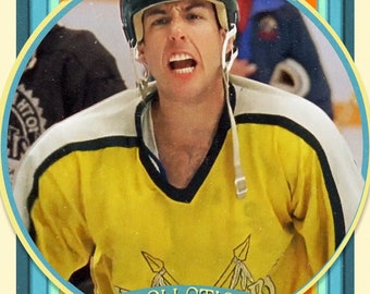 Happy Gilmore Pre-golf Hockey Card - Adam Sandler Parody Sports