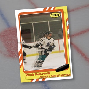 Custom Vintage Hockey Card Design 3