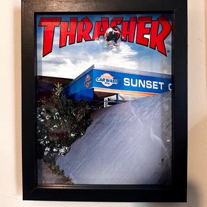 Skateboarding Wall Art - Thrasher Cover Pop Out - Milton Martinez Kickflip Carwash