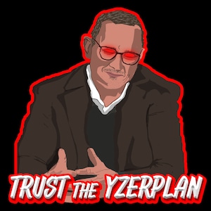 Trust The Yzerplan sticker - Detroit Red wings Steve yzerman sticker