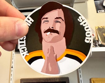 Adhesivo de Derek Sanderson Smoking High Stick Goods - Boston Bruins New York Rangers Blazers
