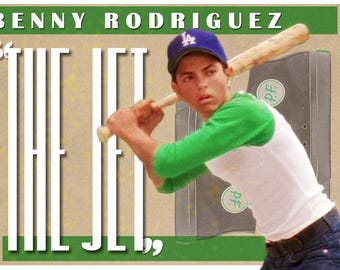 Benny Jet Rodríguez - La película Sandlot - Tarjetas de hockey de palo alto