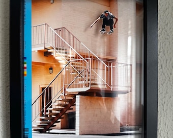 Arte mural de skateboarding - Portada de revista de skateboarding - Aaron "Tiburón" Homoki