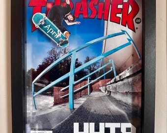 THRASHER　スラッシャー　写真集　SKATE AND DESTROY 1999 Thrasher Skate and Destroy Framed Print Ad/poster PS1
