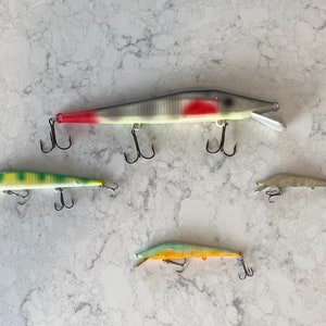 Vintage 1950s 1960s Floating Minnow Fishing Lures Rapala Shiny Fishing  Hooks -  Ireland