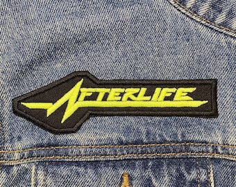 Afterlife Embroidered Patch. Gaming Inspired Patches. Iron On Backing.