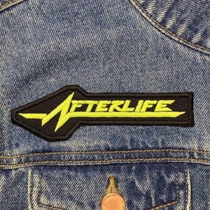 Afterlife Embroidered Patch. Gaming Inspired Patches. Iron On Backing.