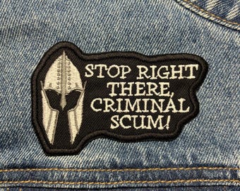 Cristal Scum Aufnäher / Patch. Gaming Inspirierte Patches. Eisen auf Rückseite.
