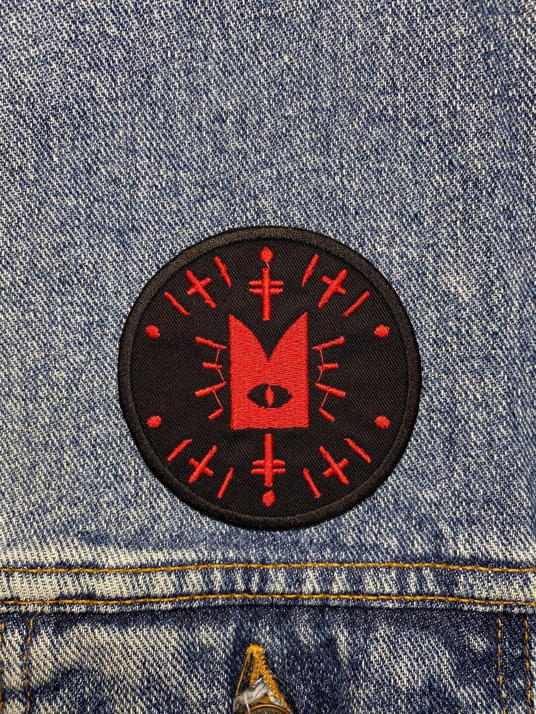 Cult Symbol Embroidered Patch. Gaming Inspired Patches. Iron on Backing ...