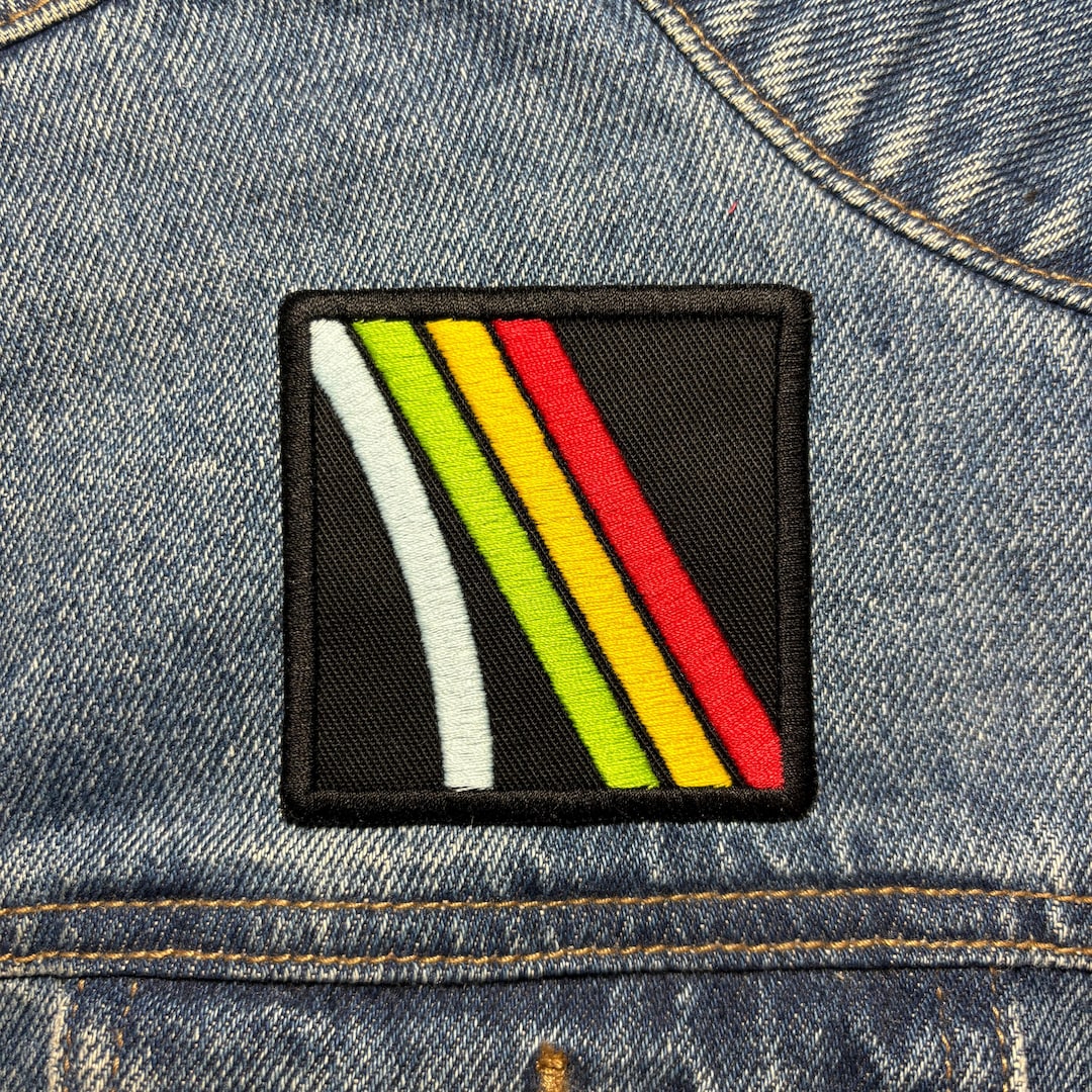 Arc Lines Embroidered Patch. Gaming Inspired Patches. Iron on Backing ...