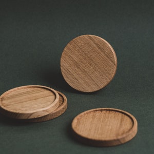 Coaster oak set