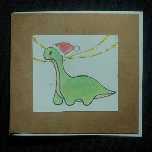 Dino Christmas card