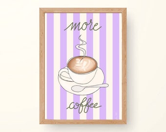 Digital poster "More coffee"