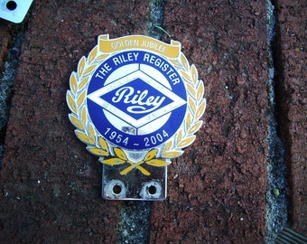 RILEY Golden jubilee The Riley Register 1945-2004 CAR BADGE  free postage