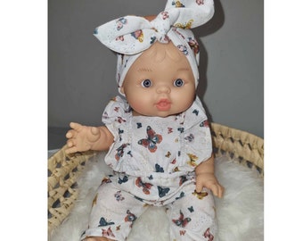 Jumpsuit and headband for doll