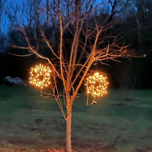 12" Outdoor Fairy Light Ball (Battery powered)