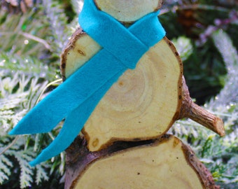 Hand Made Wooden Snowperson