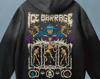 Sudadera con capucha OSRS Barrage / Acid Wash / Ropa urbana / Oversize / Runescape de la vieja escuela para él / Regalo para ella