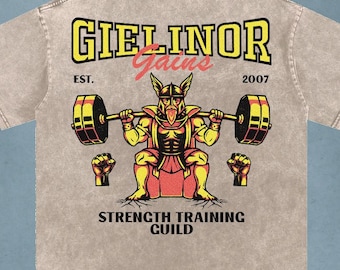 OSRS Strength Gains Shirt, Old School RuneScape Gym Tee, Fitness Meme Gamer T-Shirt, Workout Gift, Acid Wash Oversized Tee