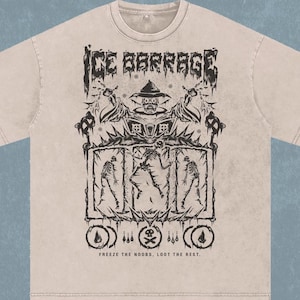 OSRS Barrage | Oversize T-Shirt | Acid Wash | Old School Runescape For Him | Gift For Her
