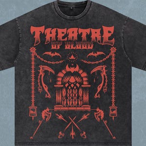 OSRS Theatre Of Blood | Raids | Oversize T-Shirt | Acid Wash | Old School Runescape For Him | Gift For Her
