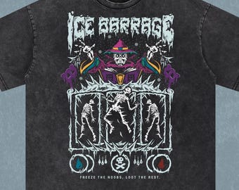 OSRS Barrage | Oversize T-Shirt | Acid Wash | Old School Runescape For Him | Gift For Her