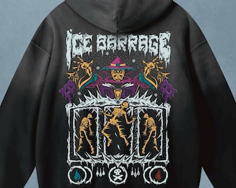 OSRS Barrage | Acid Wash Hoodie | Streetwear | Oversized | Old School Runescape For Him | Gift For Her