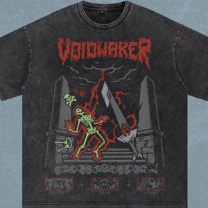 OSRS Voidwaker | Oversize T-Shirt | Acid Wash | Old School Runescape For Him | Gift For Her