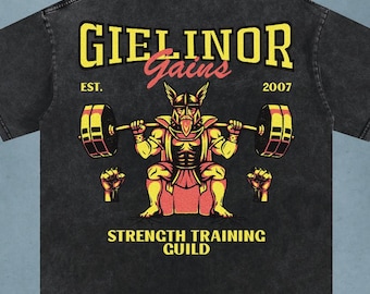 OSRS Strength | Gains | Oversize T-Shirt | Acid Wash | Old School Runescape For Him | Gift For Her