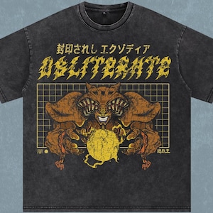 Anime | Oversize T-Shirt | Vintage | Manga | Anime Shirt  |  Manga Shirt  | Duel King  | Forbidden One