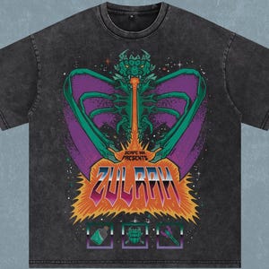 OSRS Zulrah | Oversize T-Shirt | Acid Wash | Old School Runescape For Him | Gift For Her