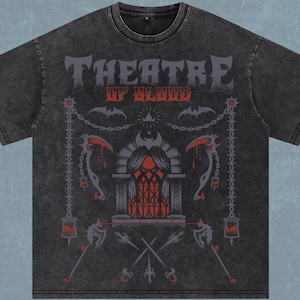 OSRS Theatre Of Blood | Raids | Oversize T-Shirt | Acid Wash | Old School Runescape For Him | Gift For Her