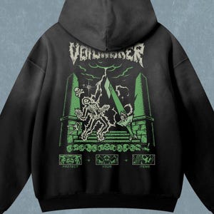 OSRS Voidwaker | Acid Wash Hoodie | Streetwear | Oversized | Old School Runescape For Him | Gift For Her
