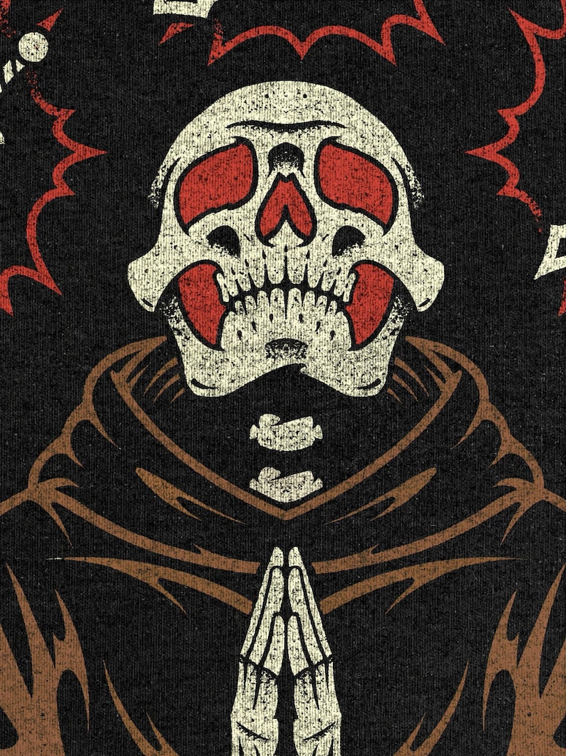 Say Your Prayers Shirt, Old School RuneScape Prayer Tee, OSRS Gamer T Shirt, Funny MMORPG Gaming Shirt, Dark Fantasy Graphic Tee Gift image 4