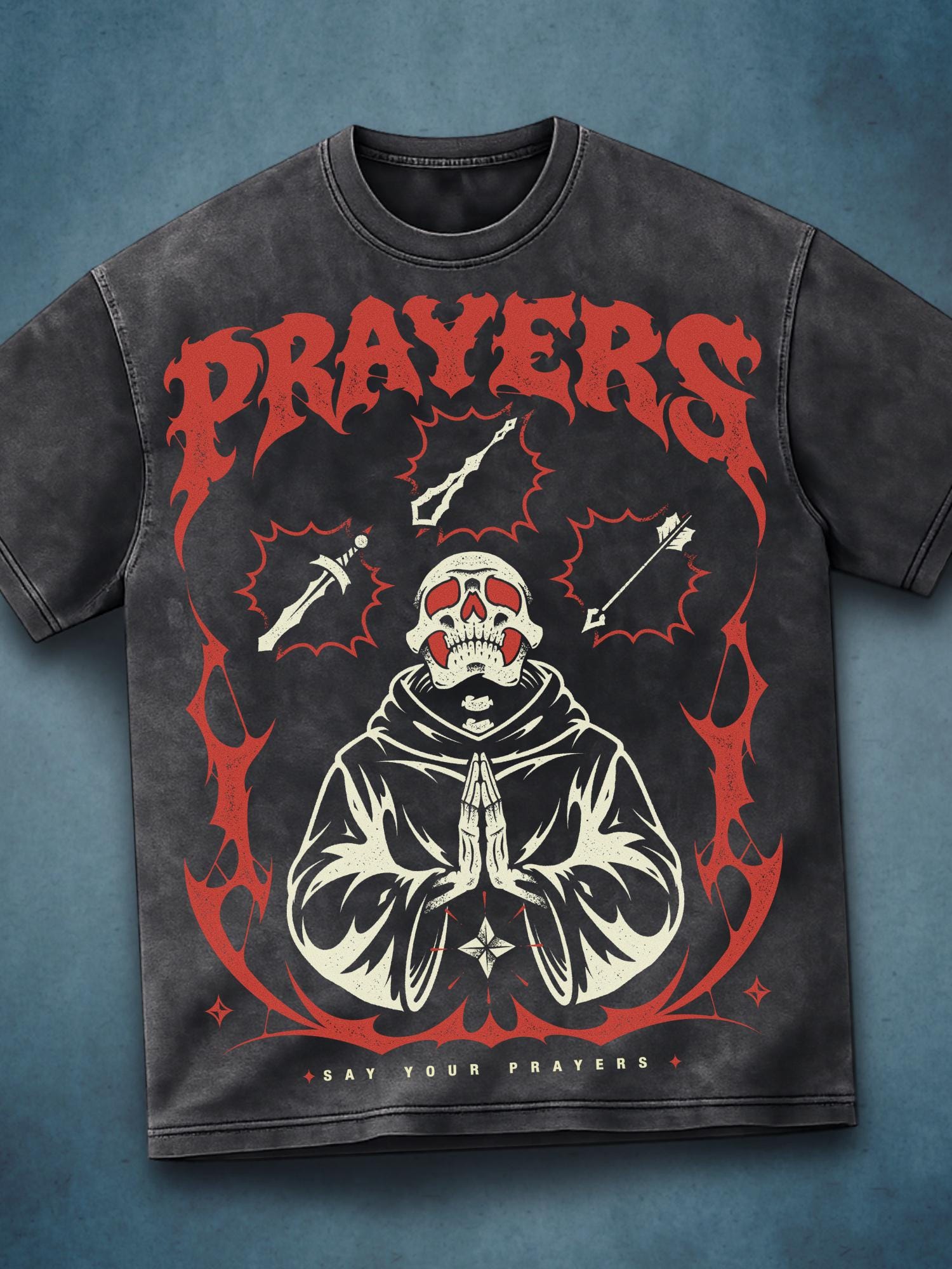 STREAM OF PRAYERS シャツ Say Your Prayers Shirt, Old School Runescape Prayer Tee, OSRS