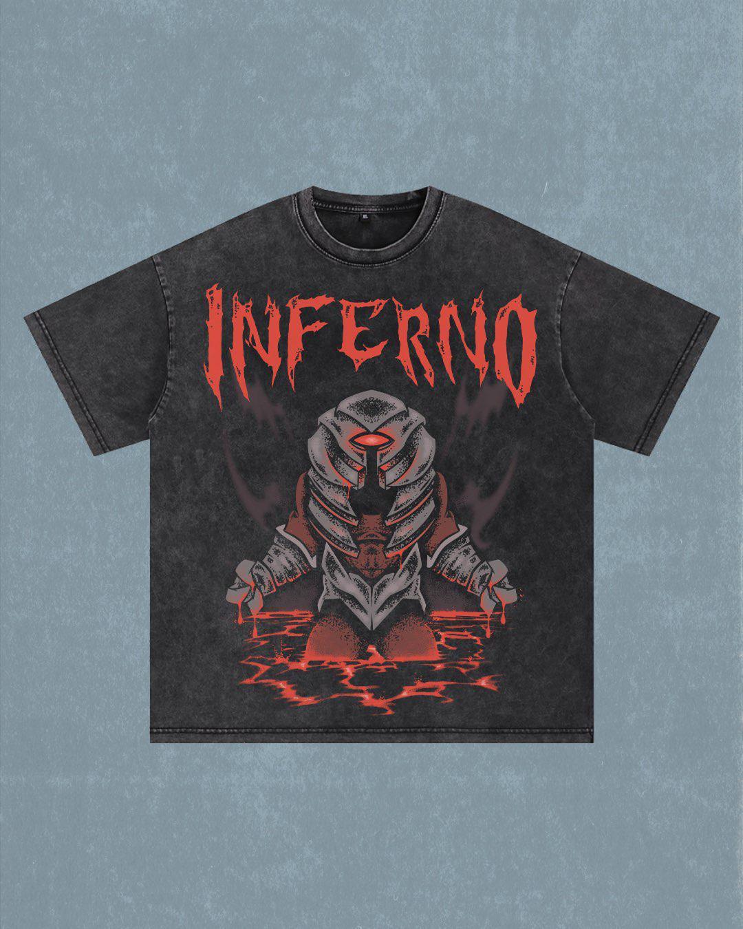 OSRS Zuk | the Inferno | Oversize T-shirt | Acid Wash | Old School