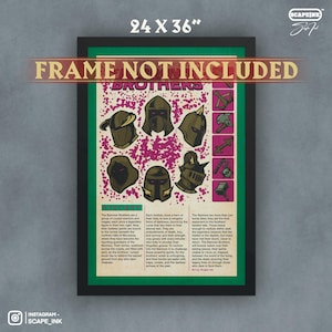 OSRS Barrows Poster | Old School Runescape | Best Gift | Poster | Wall Art | For Office | Gamer Art | Poster | For Him | For Her