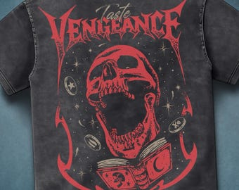 OSRS Vengeance Shirt, Old School RuneScape Gamer Tee, Funny PKer Graphic T-Shirt, MMORPG Gaming Gift, Acid Wash Oversized Tee