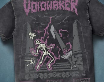 OSRS Voidwaker Shirt, Old School RuneScape PKer Tee, PvP Weapon Graphic T-Shirt, Funny Gamer Gift, Acid Wash Oversized Te