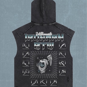 OSRS Ironman | Tank Hoodie | Streetwear | Old School Runescape For Him | Gift For Her