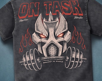 OSRS Slayer Gym Shirt, Oversized Acid Wash Tee, Inspired by RuneScape