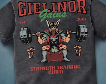 OSRS Strength Gains Shirt, Old School RuneScape Gym Tee, Funny Fitness Gamer T-Shirt, Workout Graphic Gift, Acid Wash Oversized Tee